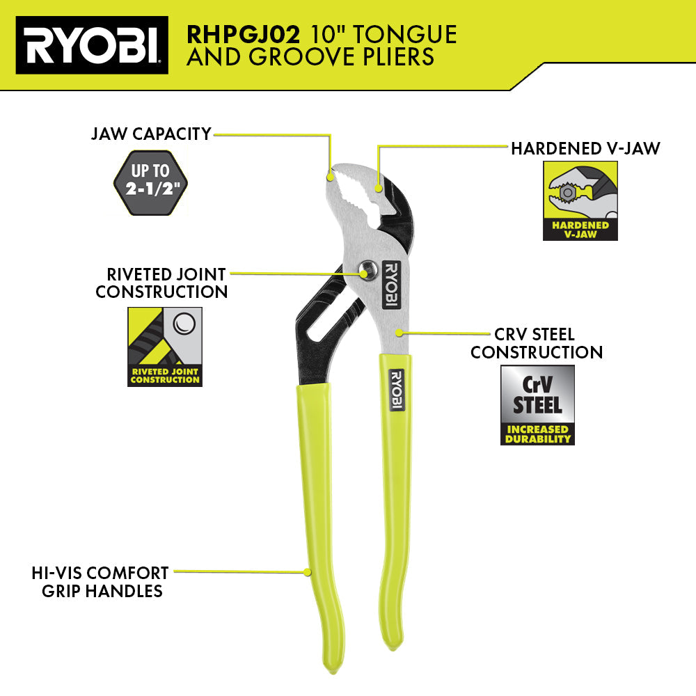 10" TONGUE AND GROOVE PLIER Image 2
