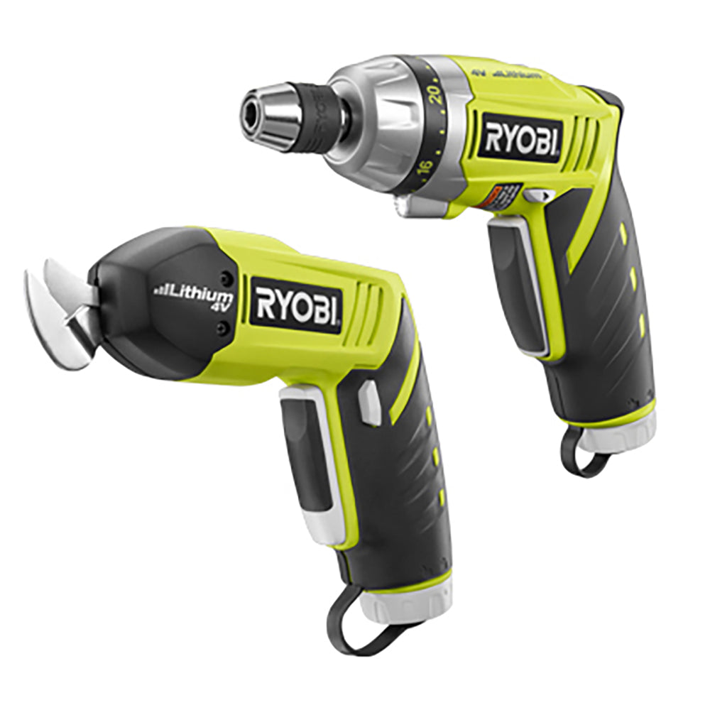 4V Screwdriver/Snips Kit RYOBI Tools