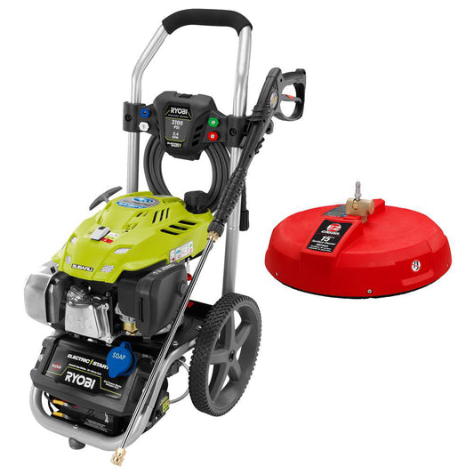 Subaru 3,100-PSI 2.4-GPM Gas Electric Start Pressure Washer with 15" Surface Cleaner RYOBI Tools
