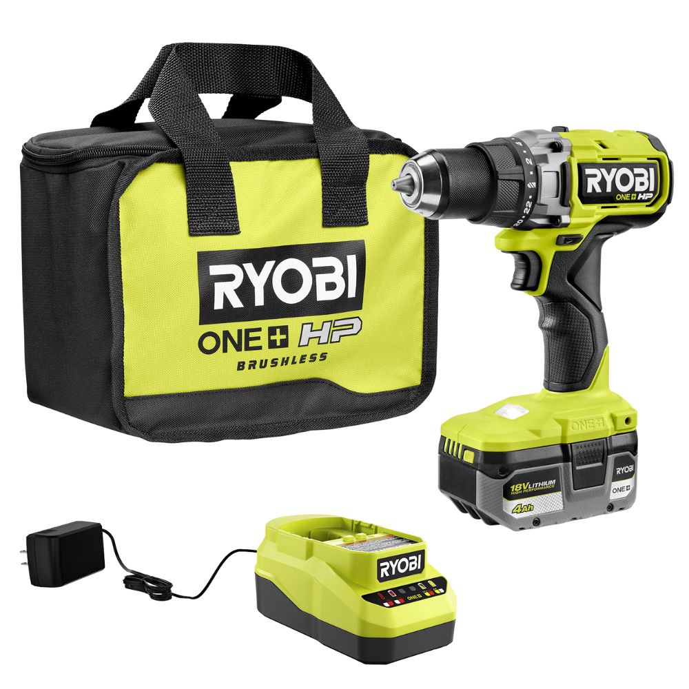 18V ONE+ HP Brushless 1/2" Drill/Driver Kit RYOBI Tools