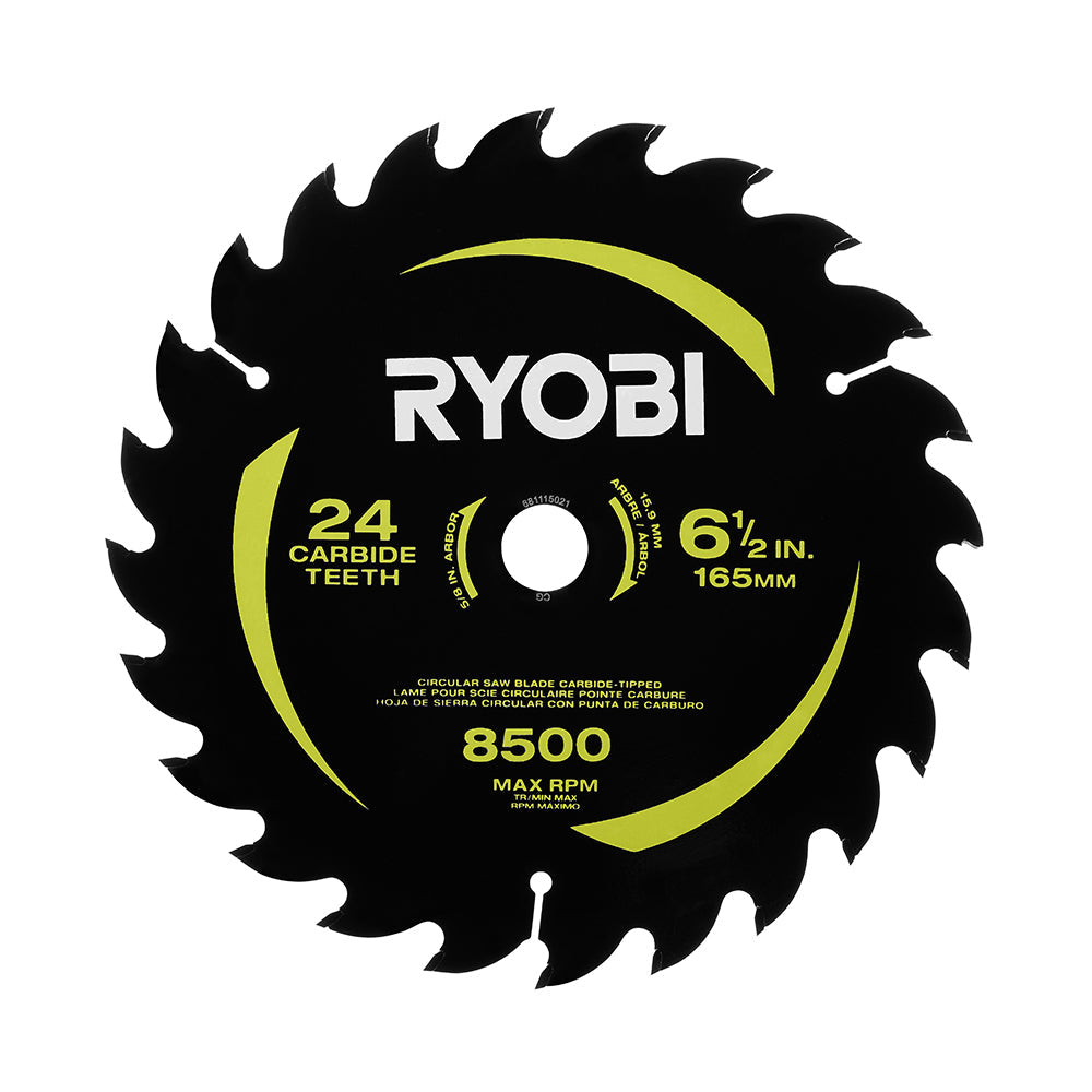 6-1/2" 24 CARBIDE TEETH THIN KERF CIRCULAR SAW BLADE RYOBI Tools