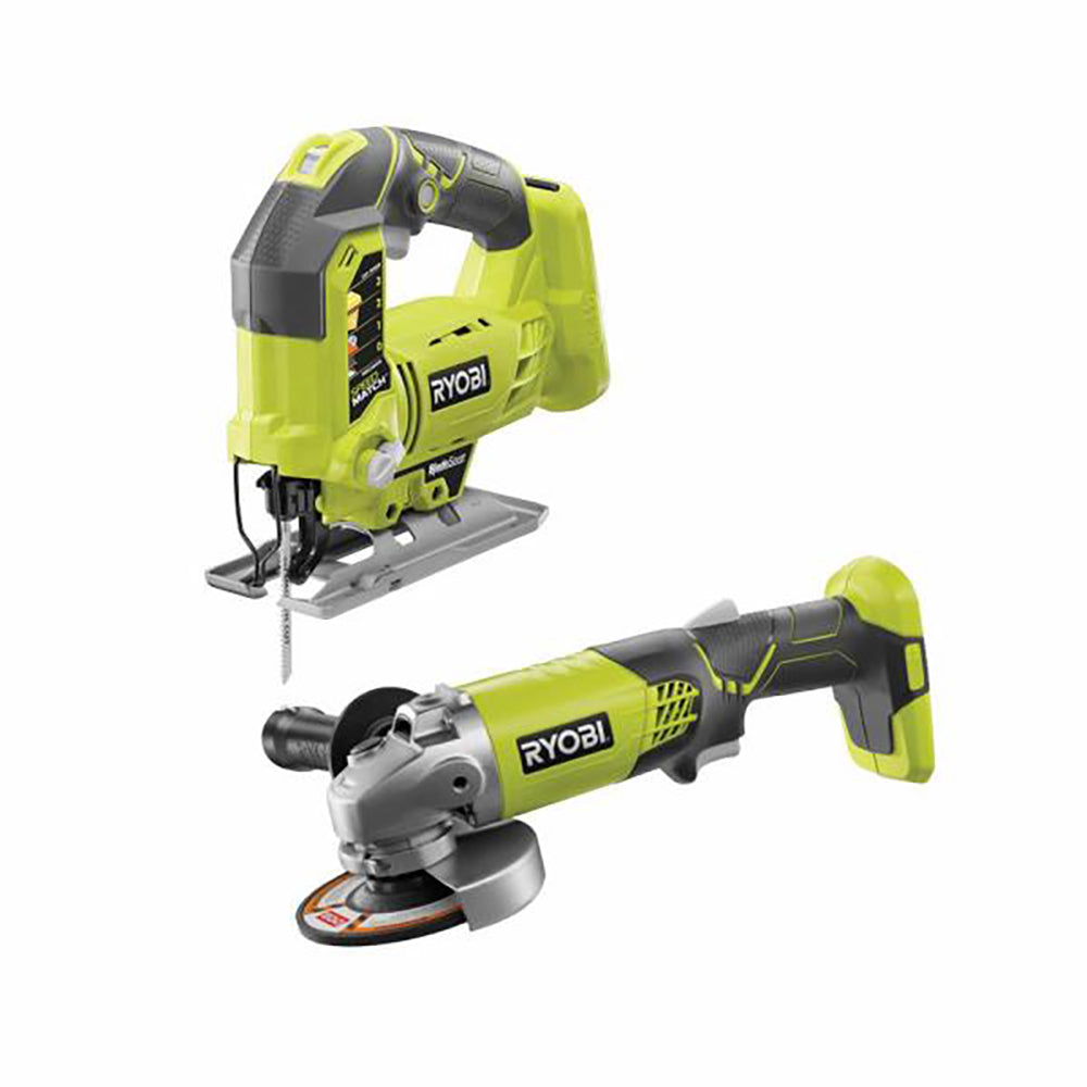 18V ONE+ Orbital Jig Saw & 4-1/2” Angle Grinder RYOBI Tools