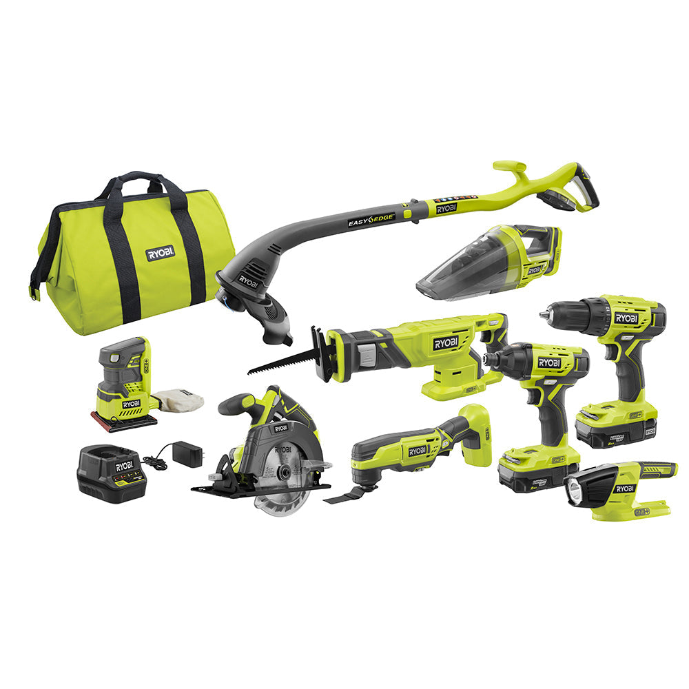 18V ONE+™ 9 PC. Combo Kit RYOBI Tools