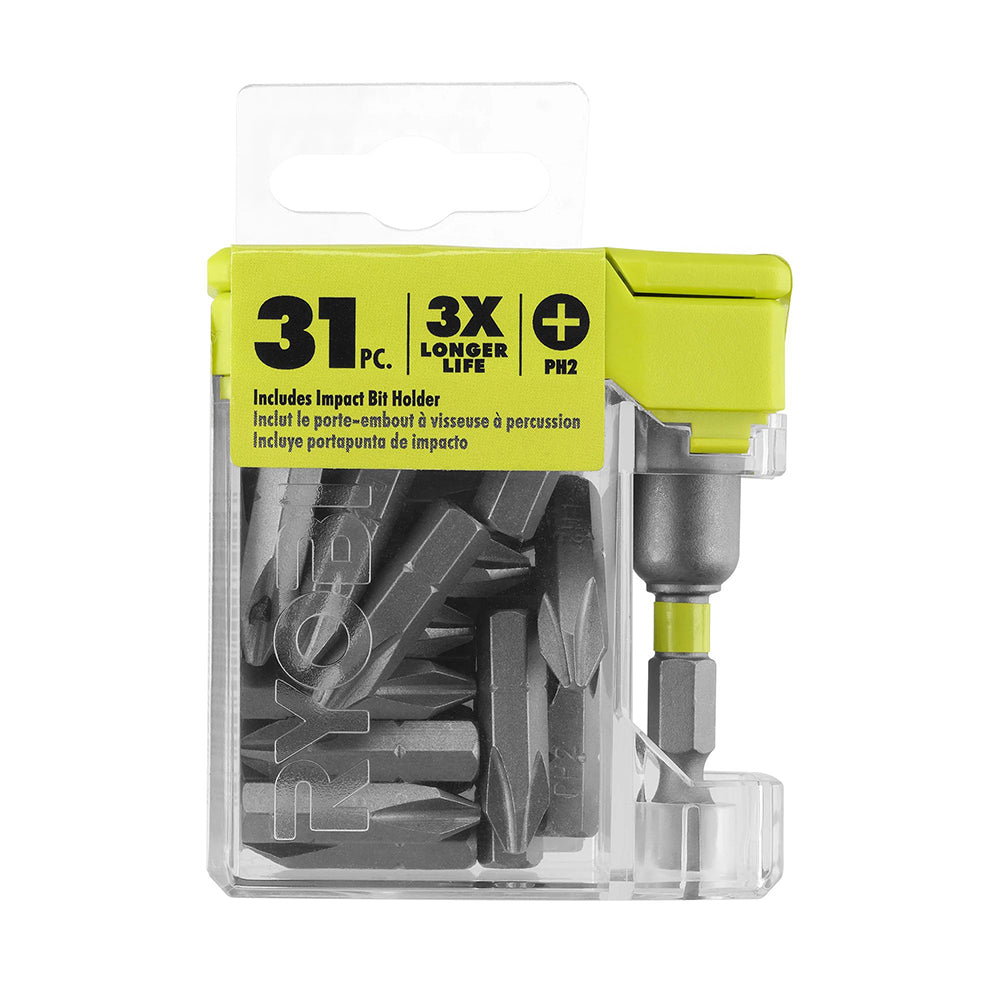 31 PC. 1” Bulk Impact Drive Bit Set RYOBI Tools