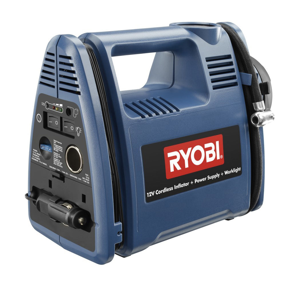Inflator + Power Supply + Worklight RYOBI Tools