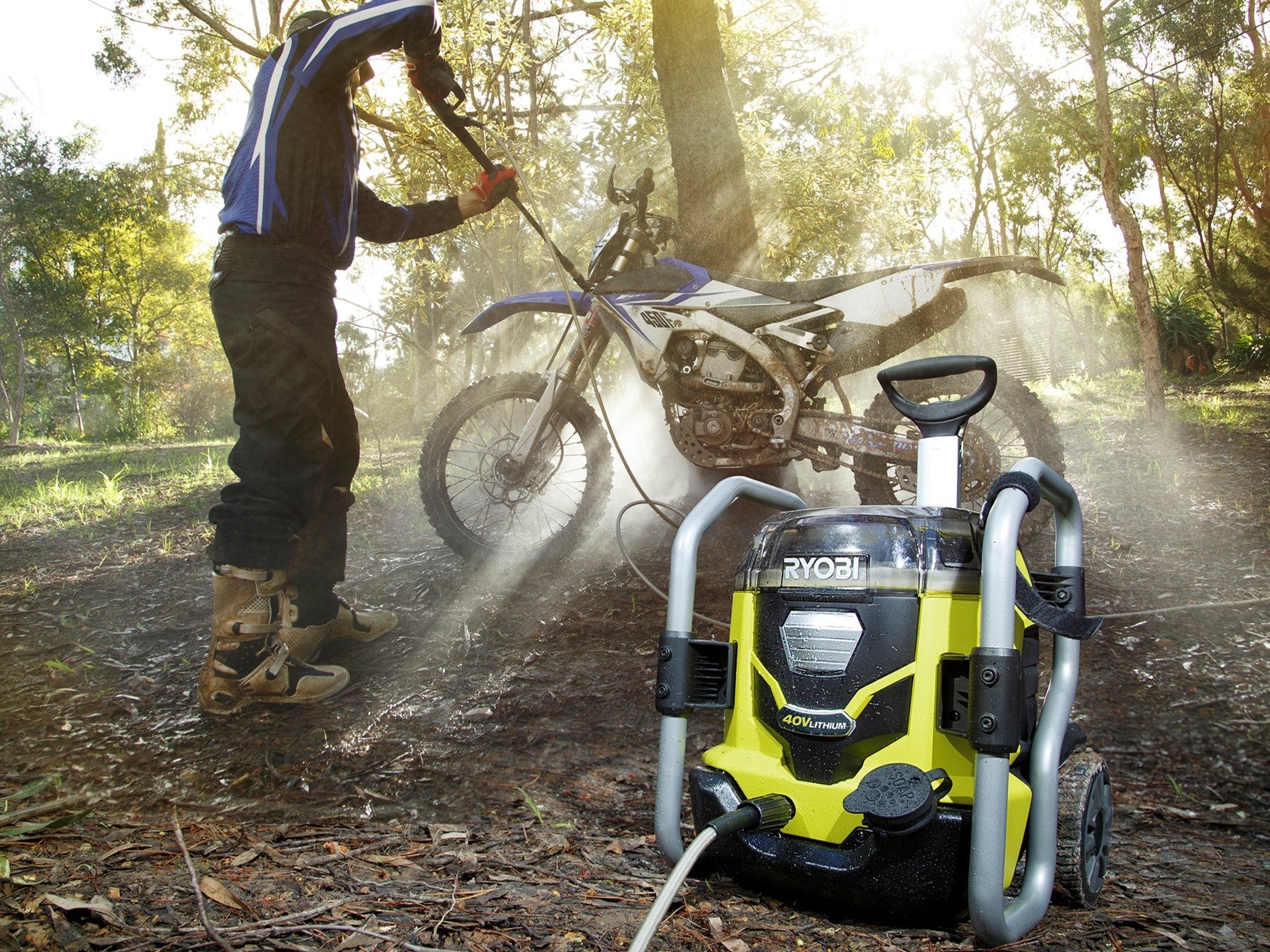 40V 1500 PSI 1.2 GPM Cordless Cold Water Electric Pressure Washer with (2) 5.0 Ah Batteries and Charger Image 4