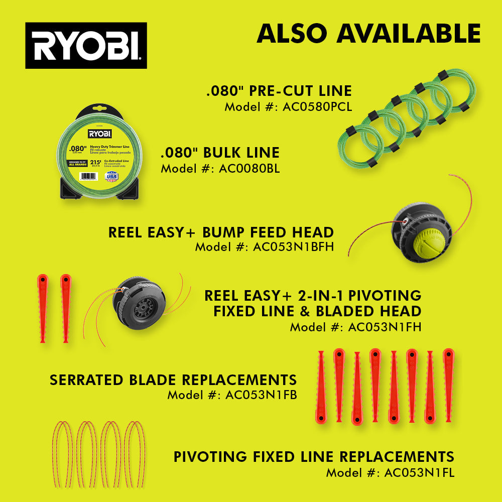 40V 15" Attachment Capable String Trimmer Kit RYOBI Tools