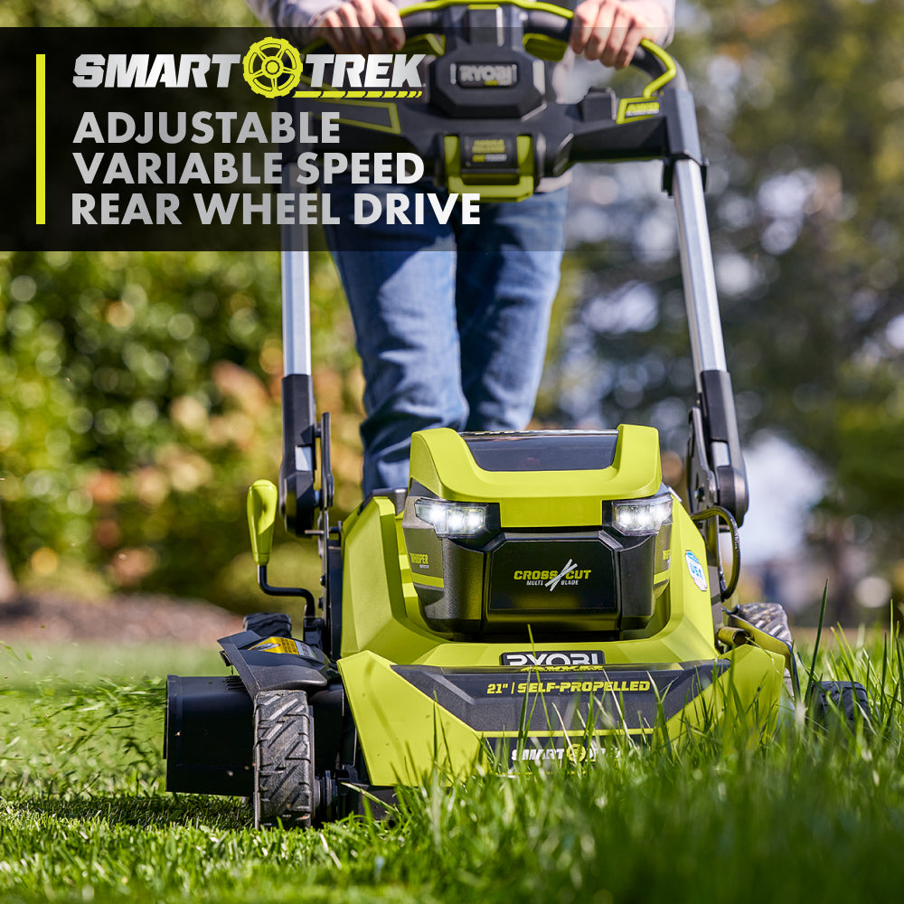 40V HP BRUSHLESS 21" SELF-PROPELLED AWD MULTI-BLADE MOWER KIT RYOBI Tools