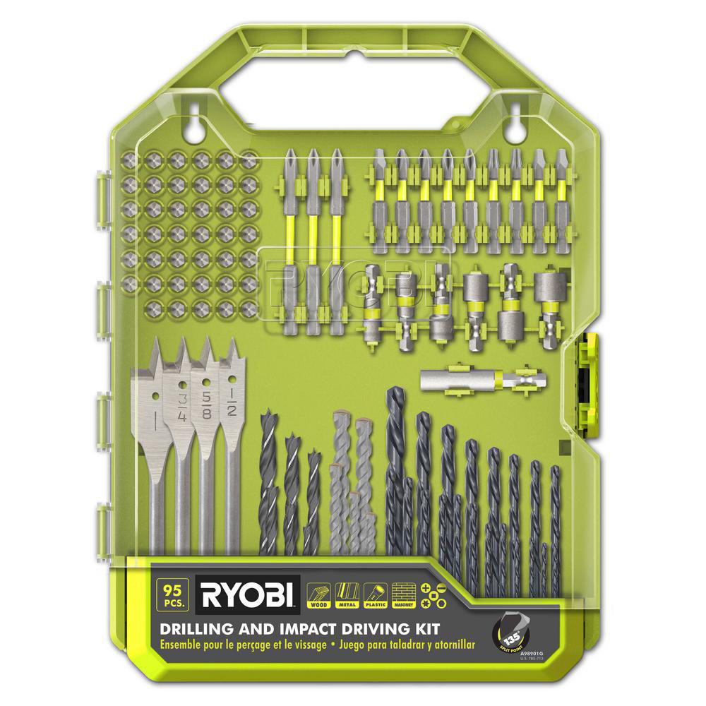 95PC DRILLING/IMPACT DRIVING KIT RYOBI Tools