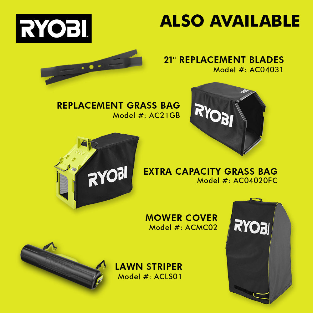 40V HP BRUSHLESS 21" SELF-PROPELLED AWD MULTI-BLADE MOWER KIT RYOBI Tools