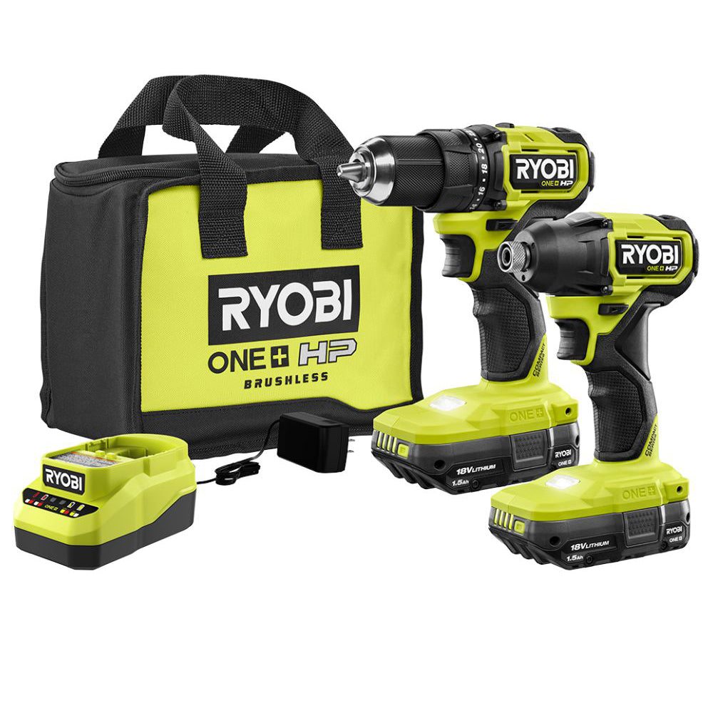 18V ONE+ HP COMPACT BRUSHLESS 2-TOOL COMBO KIT RYOBI Tools