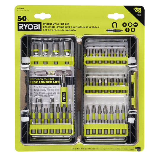 50 PC. IMPACT DRIVE BIT SET RYOBI Tools