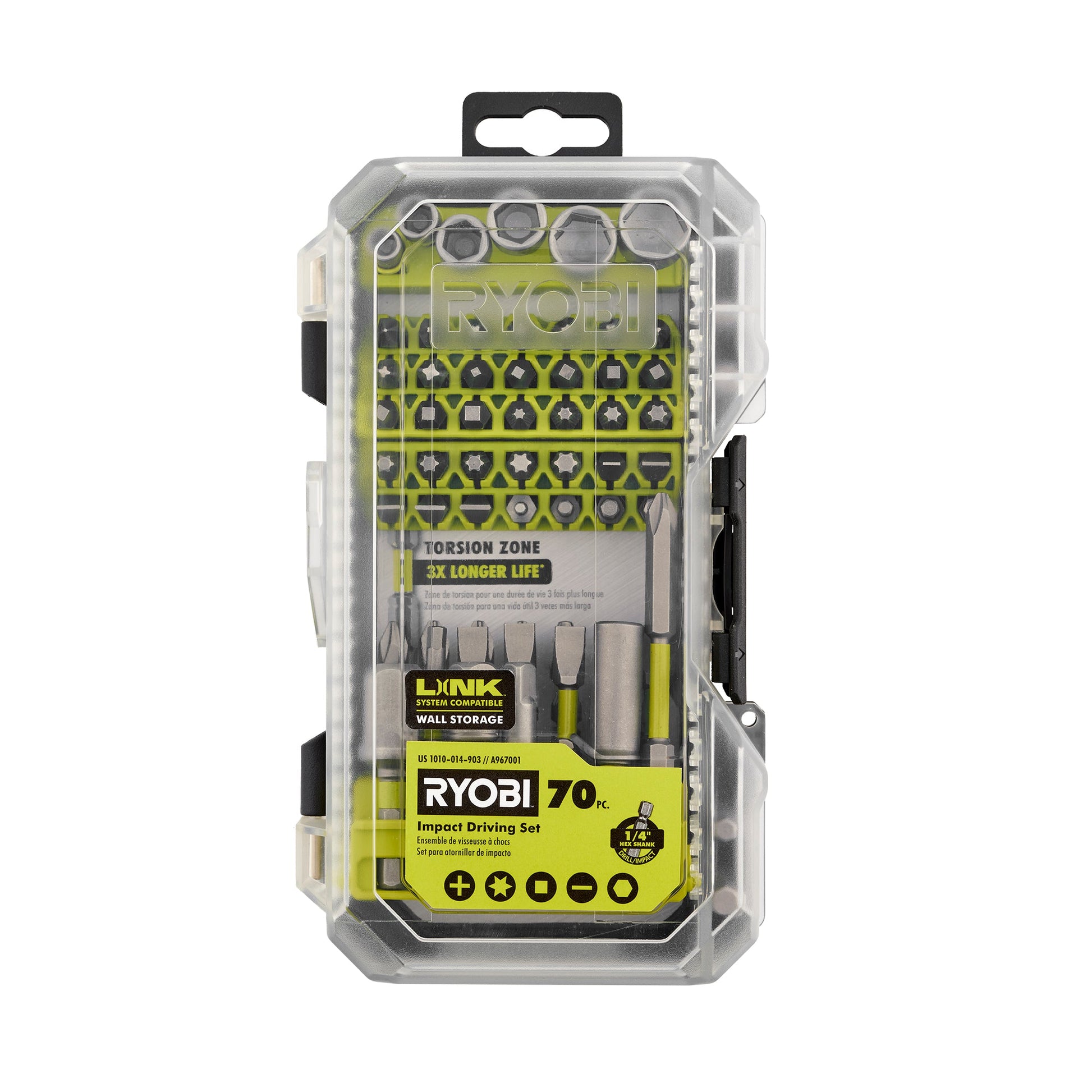 70 PC. IMPACT RATED DRIVING BIT SET image
