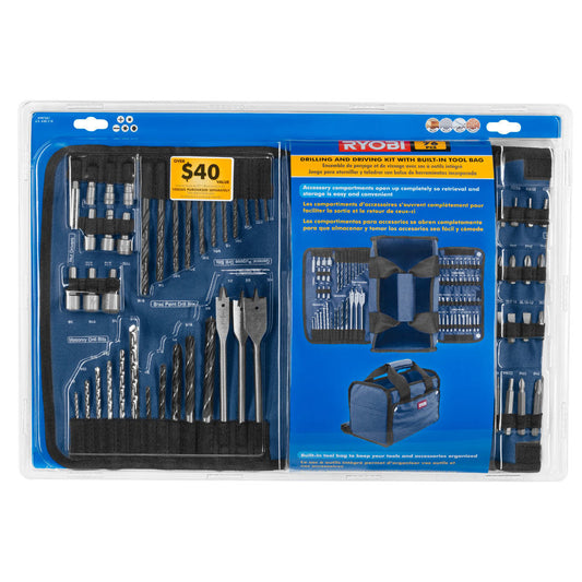 76 PC. Drilling and Driving Kit RYOBI Tools