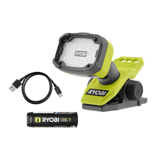 USB LITHIUM LED MAGNETIC CLAMP LIGHT KIT RYOBI Tools