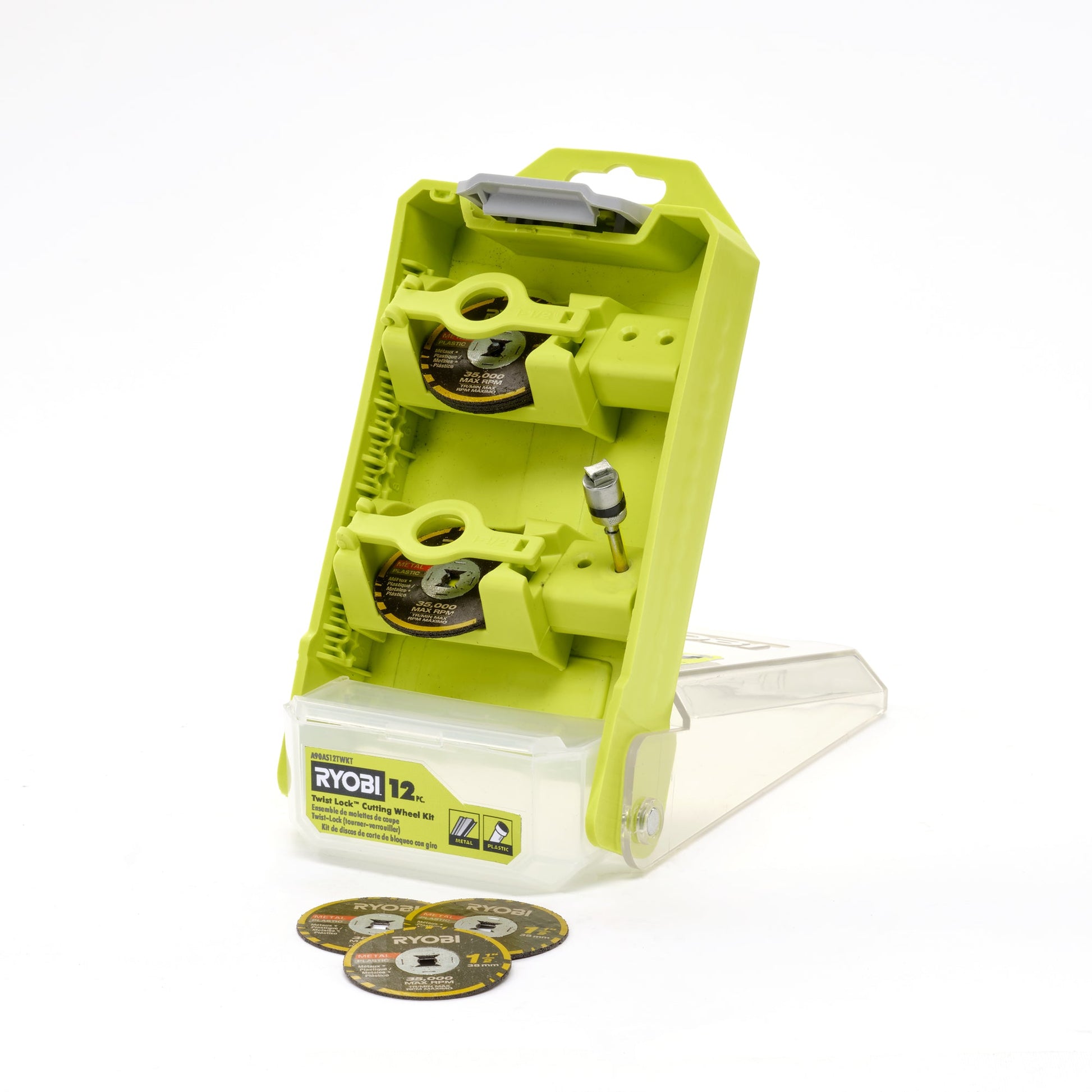 RYOBI 12PC. TWIST LOCK CUTTING WHEEL KIT Image 4
