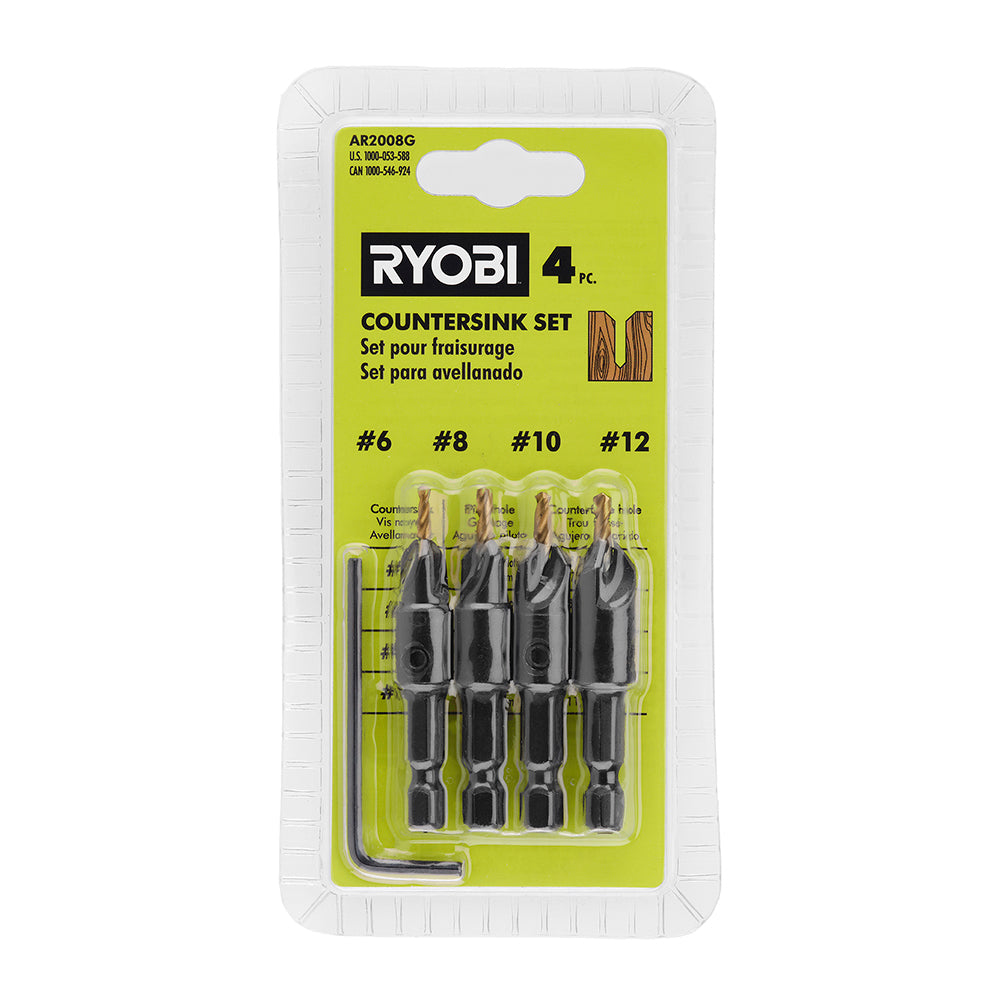 Hex Shank Countersinks - 4 Pack RYOBI Tools
