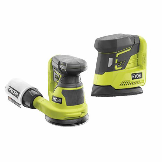 18V ONE+ 5” Random Orbit Sander & Corner Cat(TM) Finish Sander RYOBI Tools