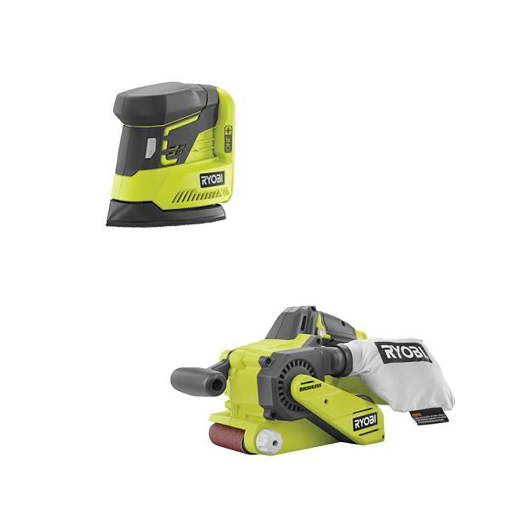 18V ONE+ Brushless Belt Sander & Corner Cat(TM) Finish Sander RYOBI Tools