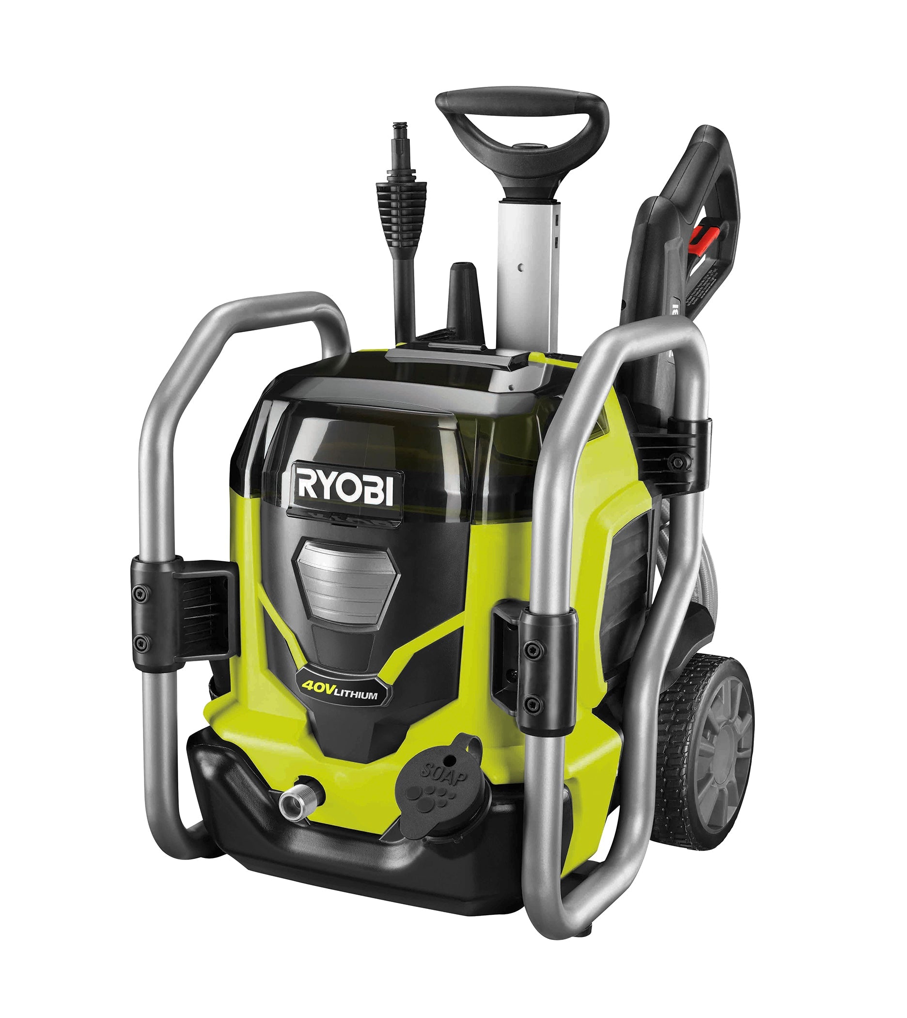 40V 1500 PSI 1.2 GPM Cordless Cold Water Electric Pressure Washer with (2) 5.0 Ah Batteries and Charger image