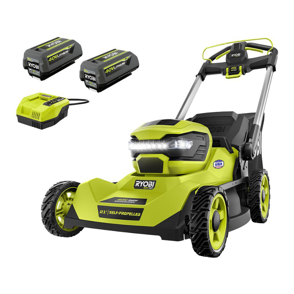 40V HP BRUSHLESS 21" SELF-PROPELLED MOWER KIT RYOBI Tools