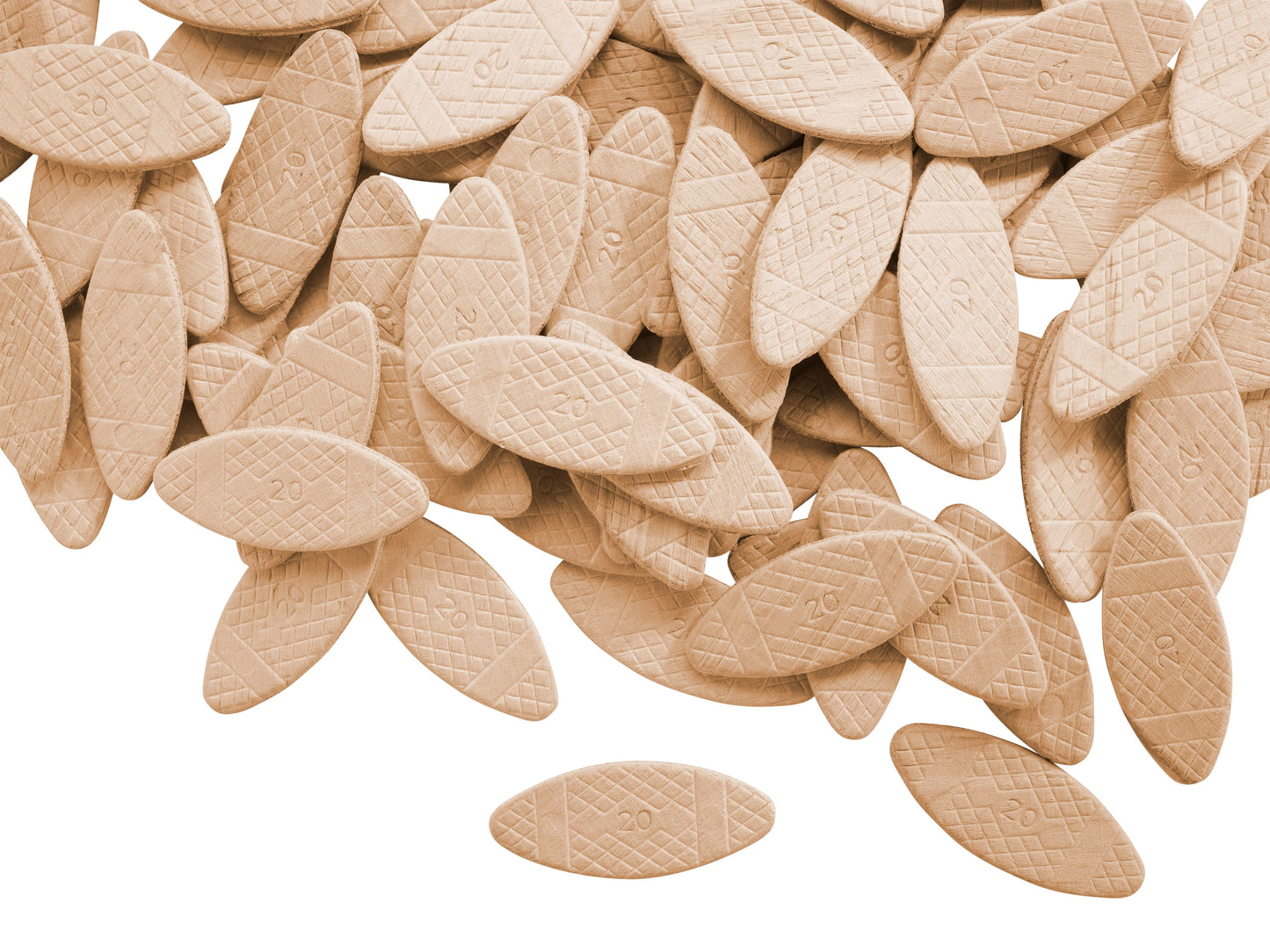#20 Wood Biscuits (100 PC.) Image 3