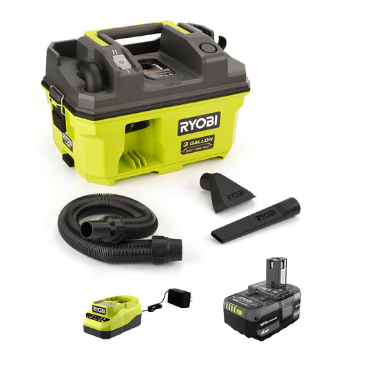 18V ONE+ LINK™ 3 GALLON WET/DRY VACUUM KIT RYOBI Tools