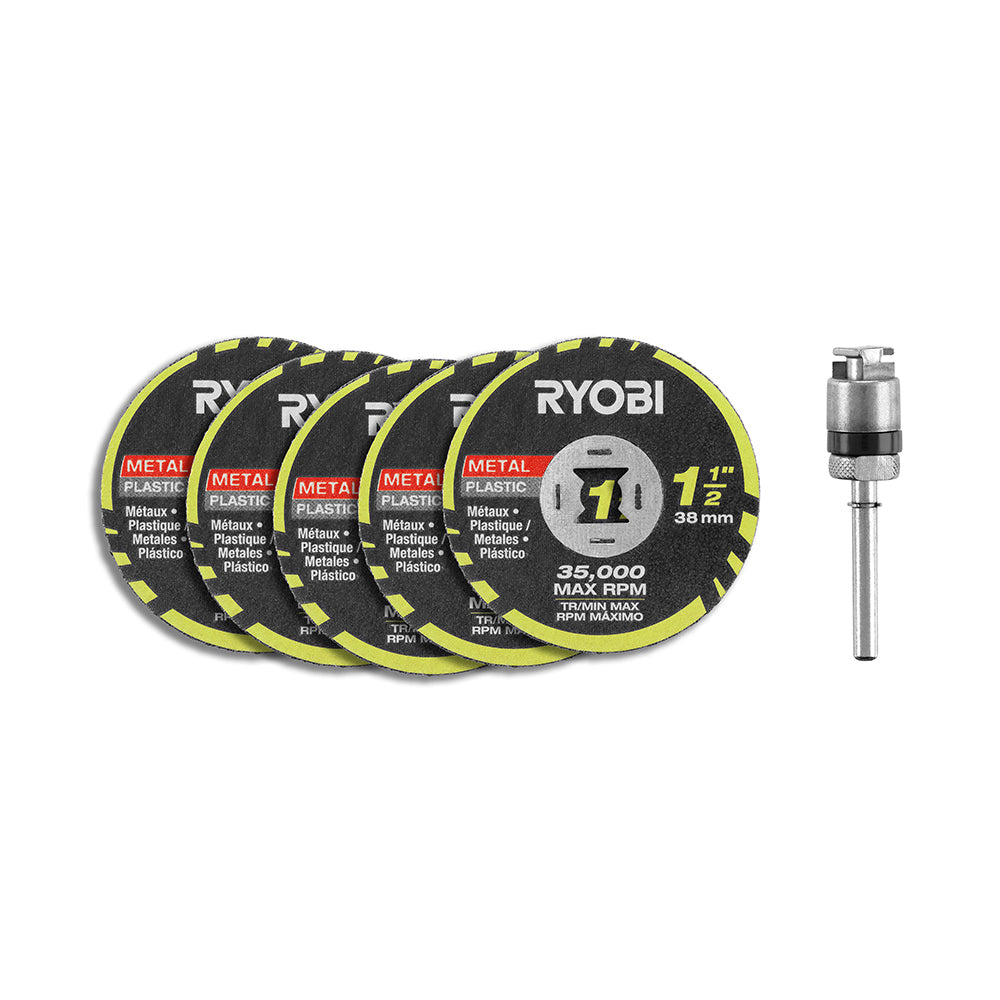 6pc. TWIST LOCK CUT-OFF WHEEL STARTER KIT RYOBI Tools