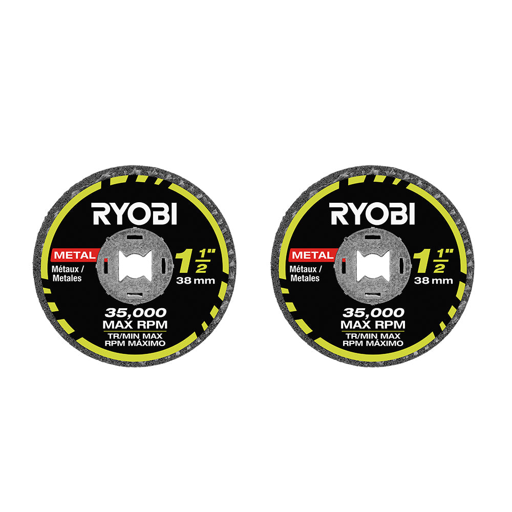 2 PC. 1-1/2" METAL GRINDING WHEEL RYOBI Tools