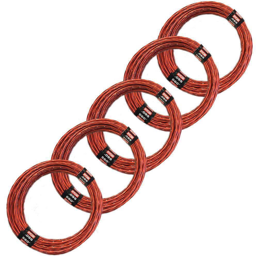 .095 Pre-Cut Spiral Line (5 Pack) RYOBI Tools