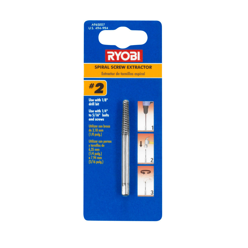 No. 2 Spiral Screw Extractor RYOBI Tools