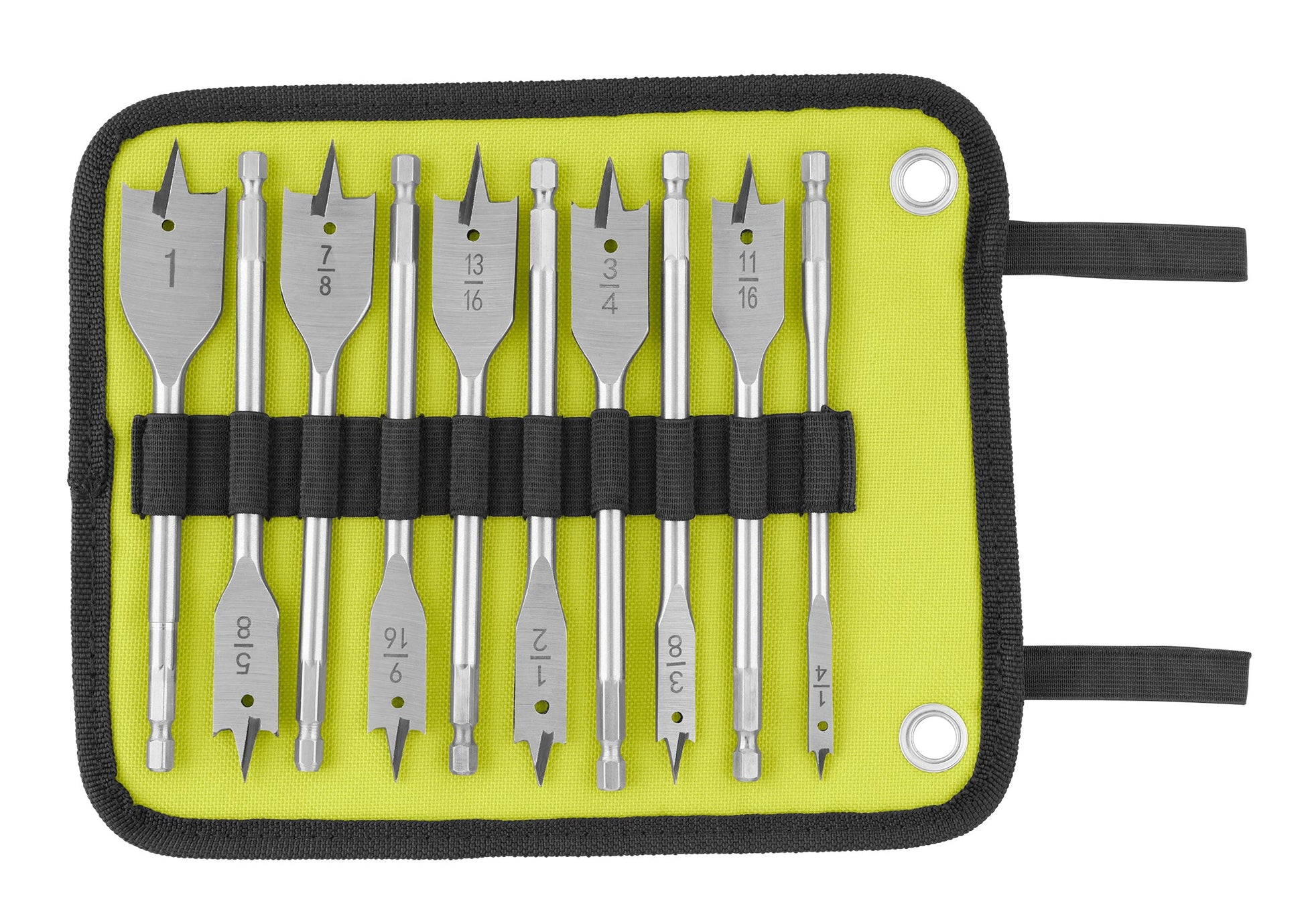 10 PC. WOOD SPADE BIT SET image