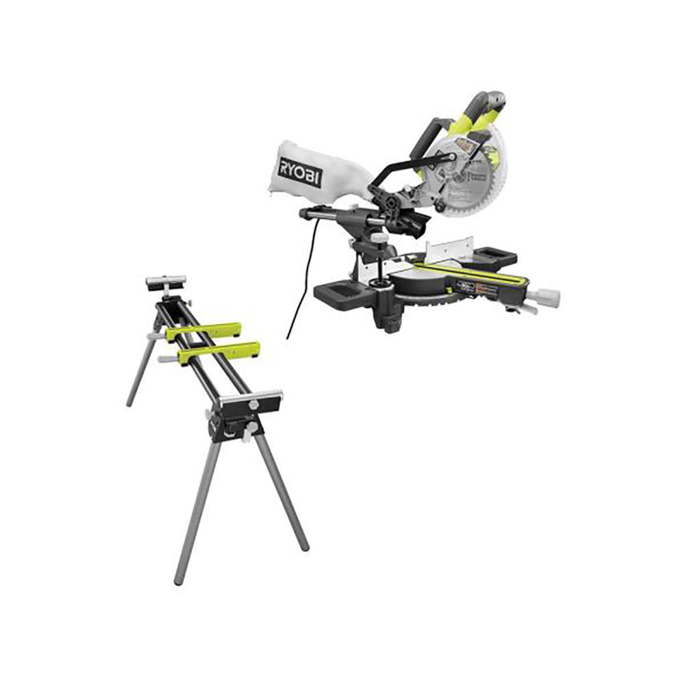 7 1/4" SLIDING MITER SAW WITH STAND RYOBI Tools