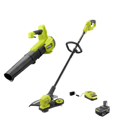18V ONE+ 13" STRING TRIMMER/EDGER AND BLOWER KIT RYOBI Tools
