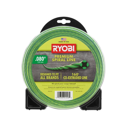 .080 SPIRAL TRIMMER LINE (160 FT.) RYOBI Tools