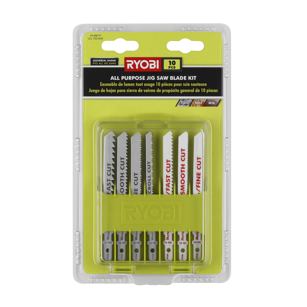 10 PC. All Purpose Jig Saw Blade Kit Image 2