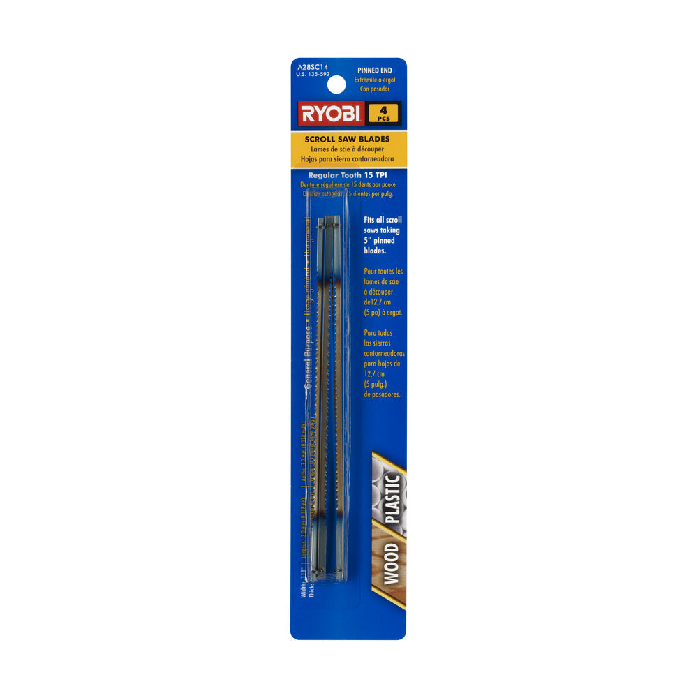 4 PC. Tooth Per Inch Scroll Saw Pinned Blades (15-Pack) Image 2