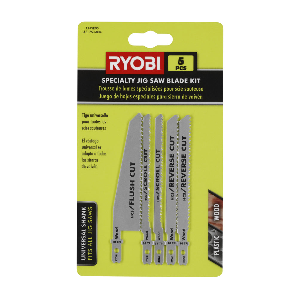 5 PC. Specialty Jig Saw Blade Kit Image 2