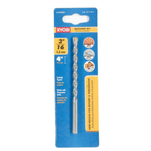 3/16" x 4" Masonry Bit RYOBI Tools