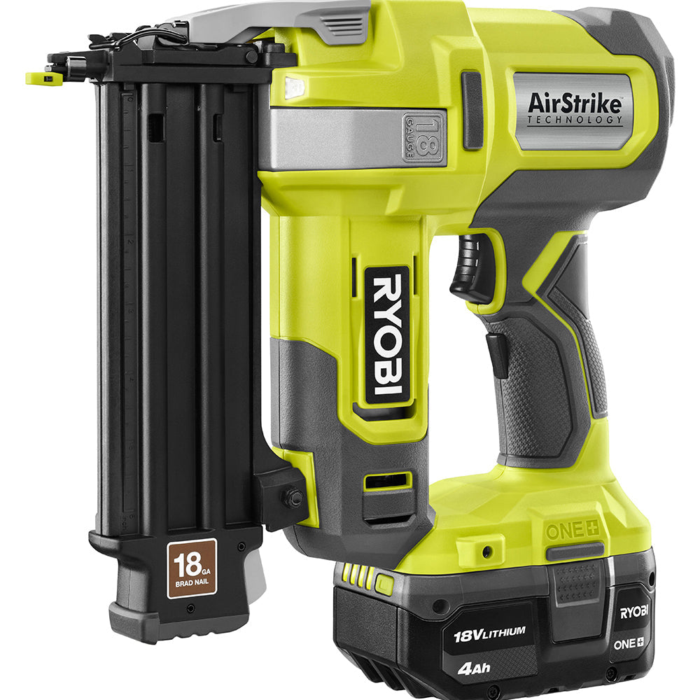 18V ONE+ AIRSTRIKE 18GA BRAD NAILER KIT RYOBI Tools