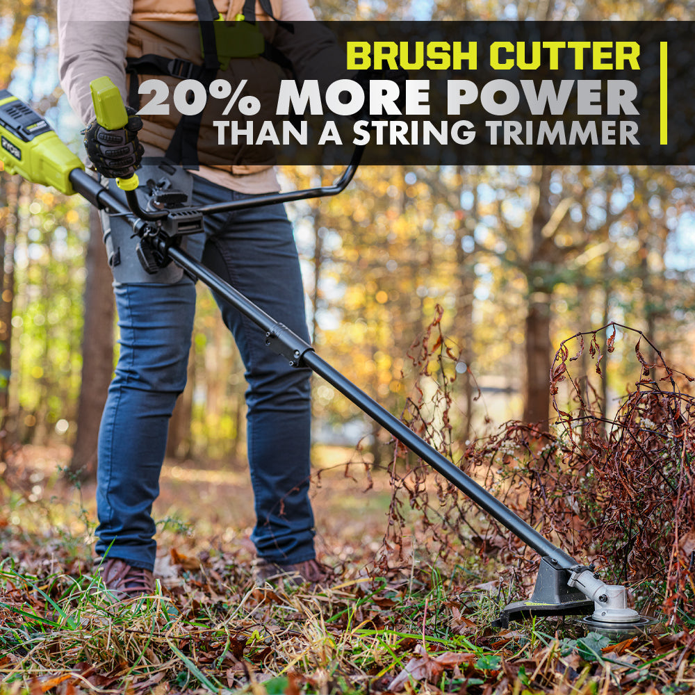18V ONE+ HP Brushless Brush Cutter/String Trimmer RYOBI Tools