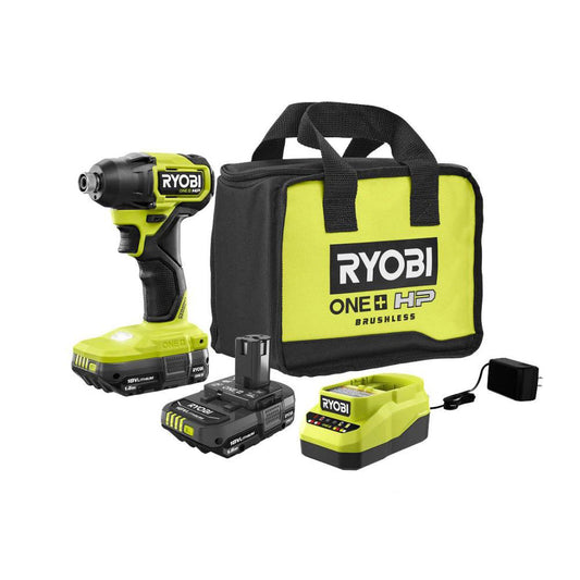 18V ONE+ HP COMPACT BRUSHLESS 1/4" HEX IMPACT DRIVER KIT RYOBI Tools