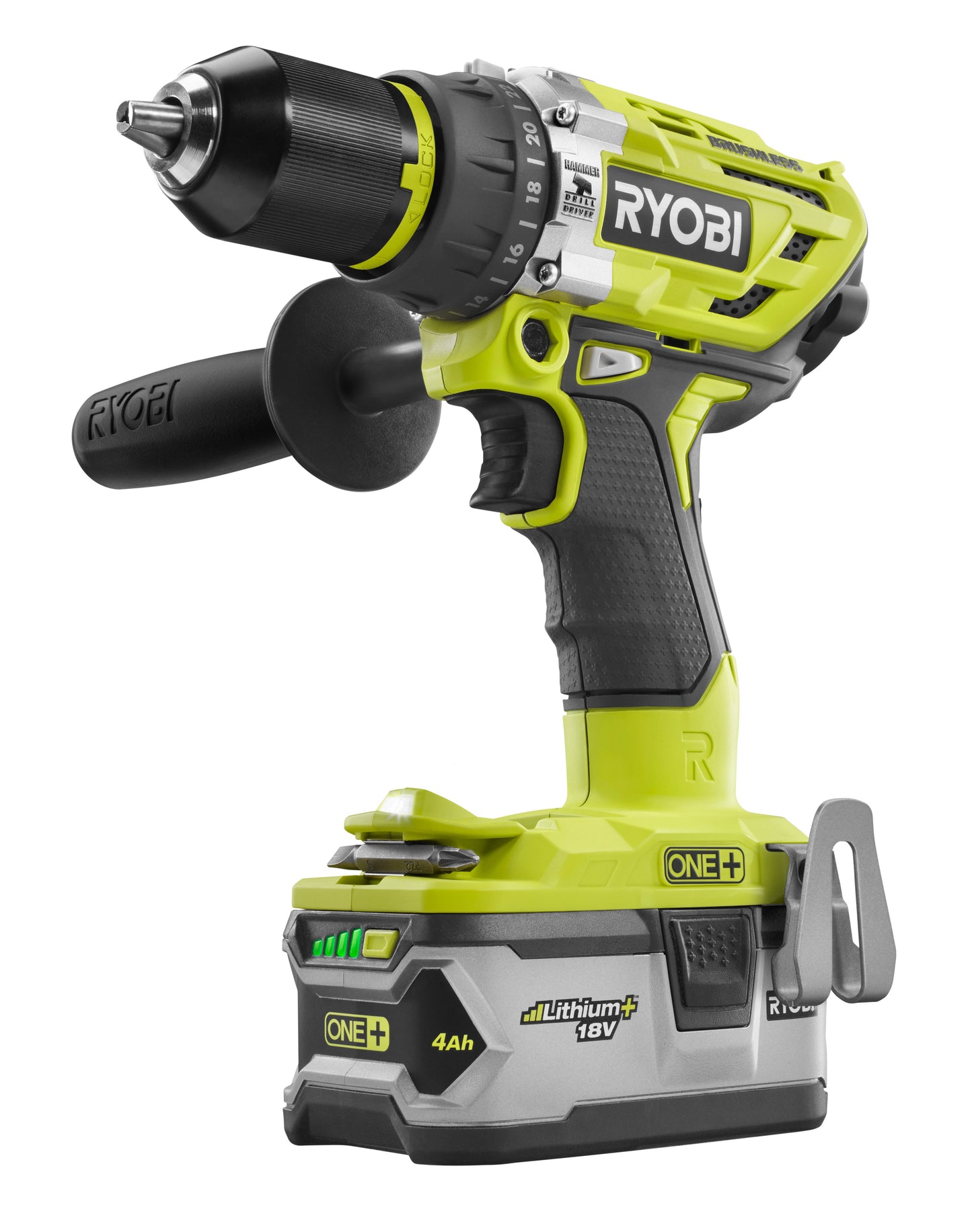 18V ONE+™ Brushless Hammer Drill/Driver Kit Image 3