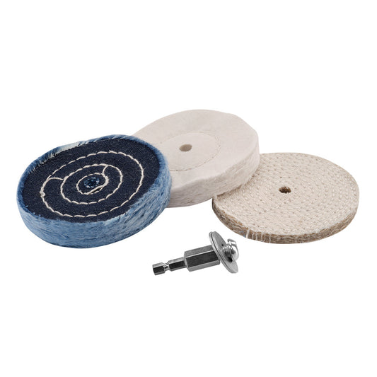 4 PC. 4" Buffing and Polishing Wheel Set RYOBI Tools