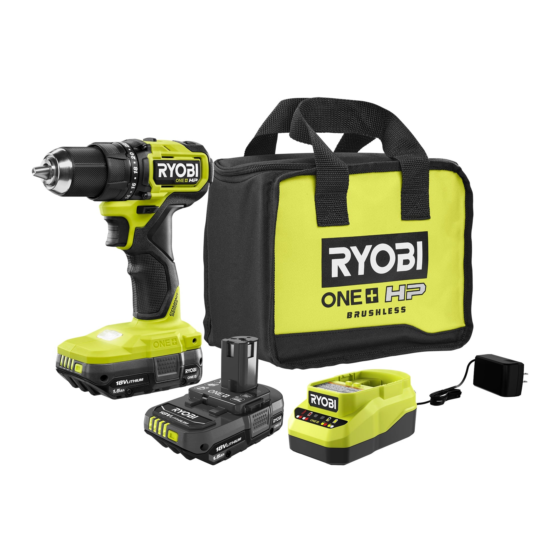 18V ONE+ HP COMPACT BRUSHLESS 1/2" DRILL/DRIVER KIT image 1