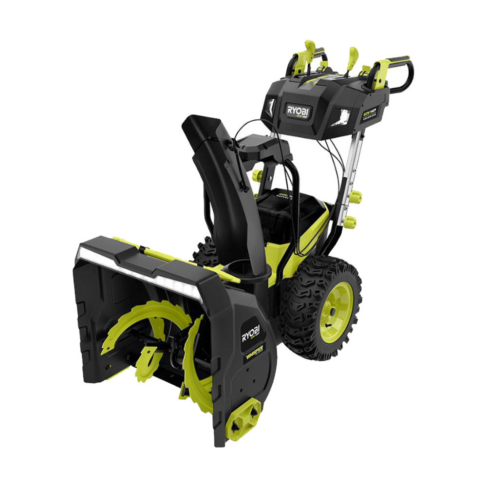 40V HP Brushless Whisper Series 24” Two-Stage Snow Blower Kit RYOBI Tools