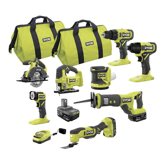 18V ONE+ 8-Tool Combo Kit RYOBI Tools