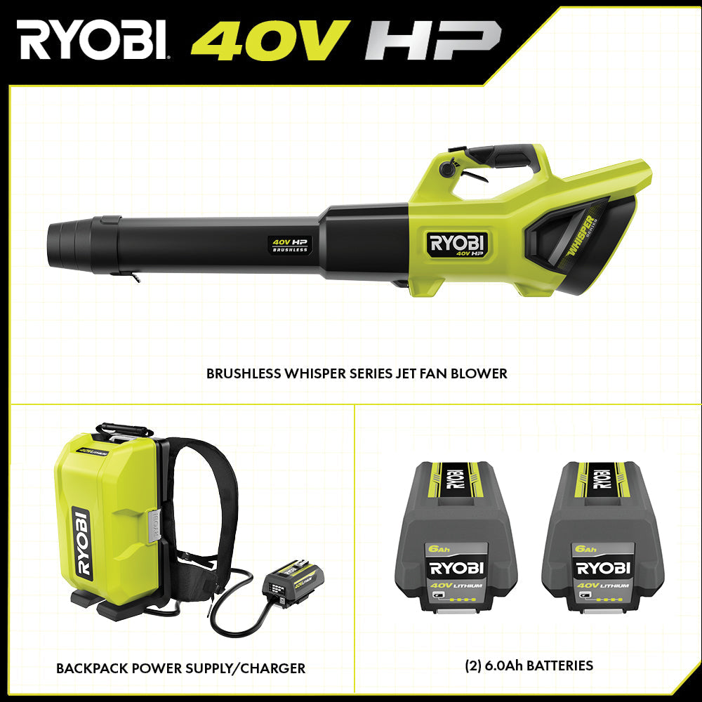 40V HP BRUSHLESS WHISPER SERIES BACKPACK/HANDHELD BLOWER image 3