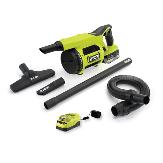 18V ONE+ HP BRUSHLESS JOBSITE HAND VACUUM KIT RYOBI Tools