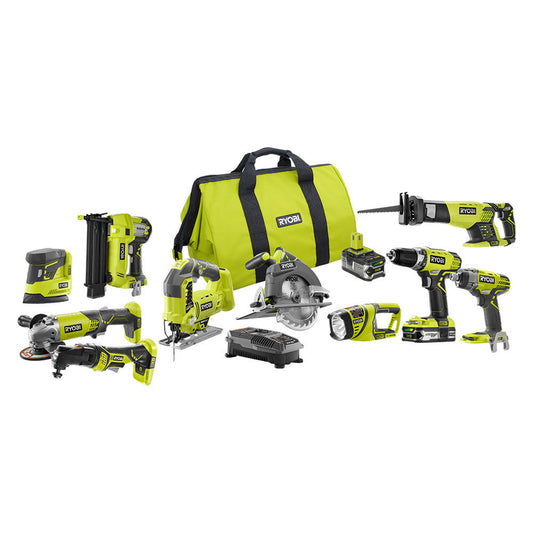 10 PC. COMBO KIT RYOBI Tools